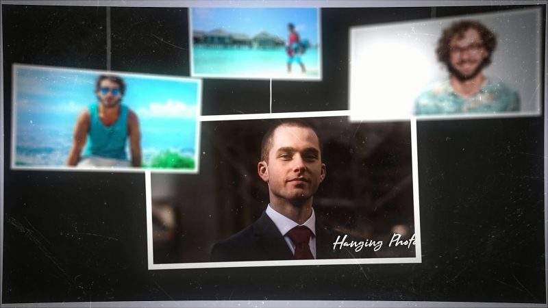 悬挂式幻灯片视频模板-UI素材库